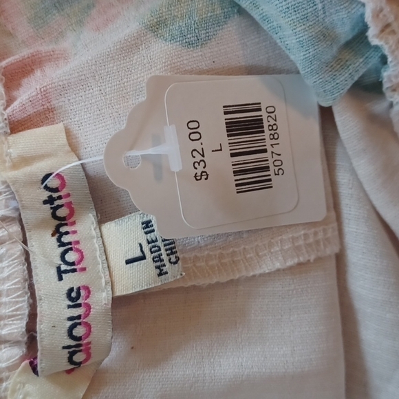 FLORAL shorts , NWT, size Large , from Jealous Tomato. Beautiful print. - Picture 5 of 9